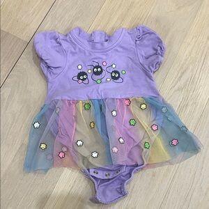 Spirited away - Purple Baby Dress with Colorful Tulle Skirt. Only worn once!